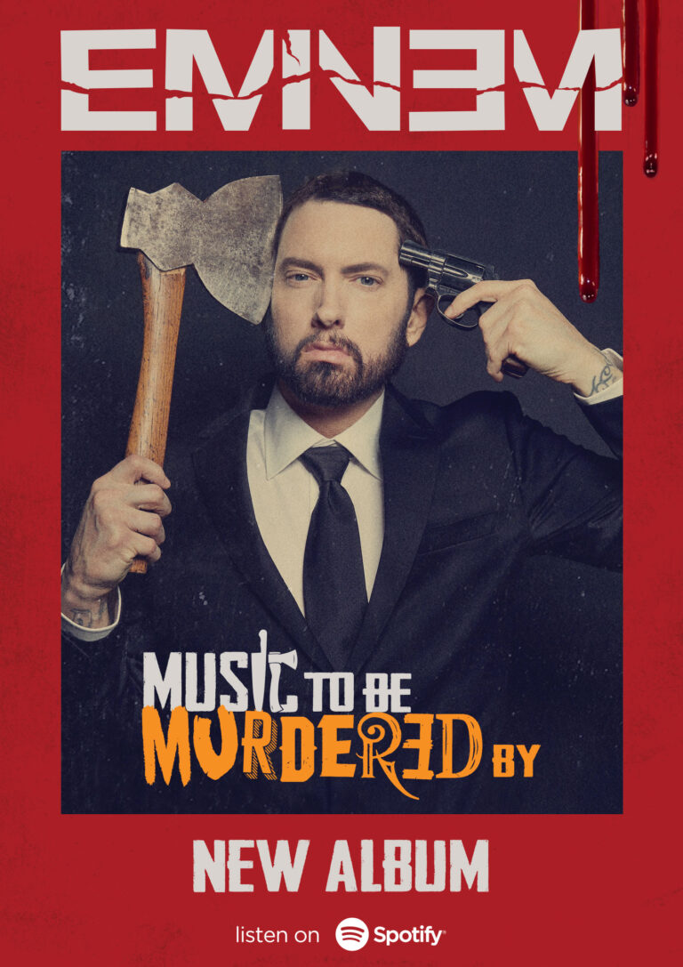 A1-Plakat der Eminem-Kampagne, geplant und gedruckt von LOS! Medien