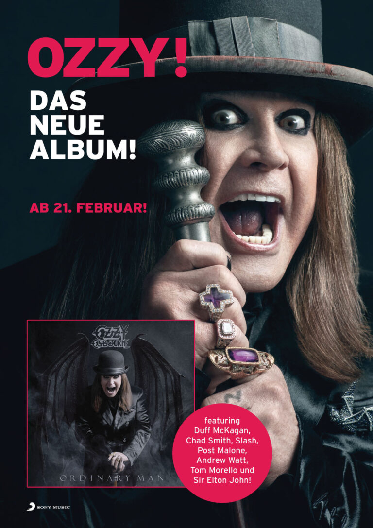 A1-Plakat zur Album-Kampagne von Ozzy Osbourne